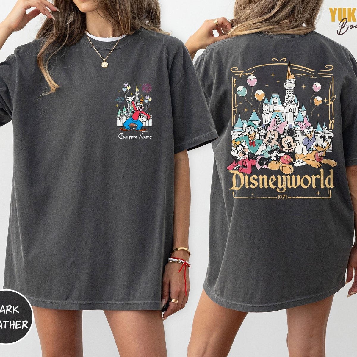 Disneyworld Custom Shirts Mickey Friends Family Trip 2025 Retro Design