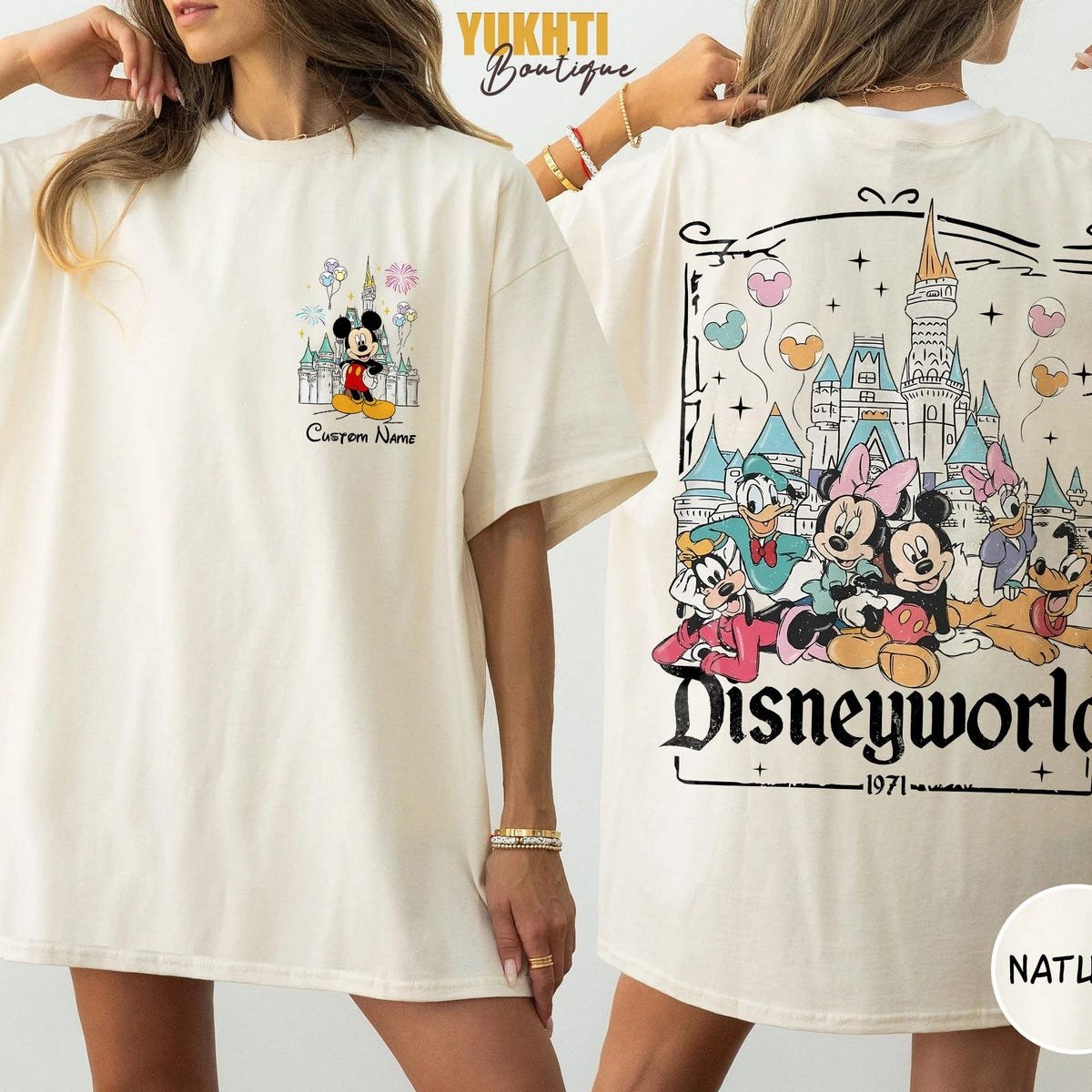 Disneyworld Custom Shirts Mickey Friends Family Trip 2025 Retro Design