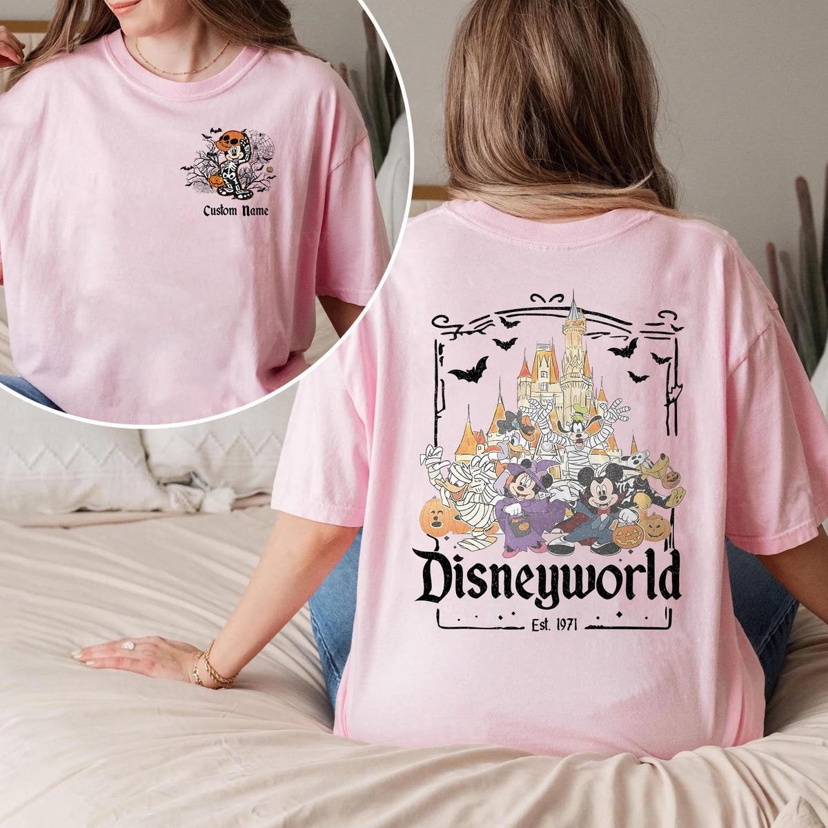Disneyworld Skeleton Halloween Shirt Vintage 1971 Tee