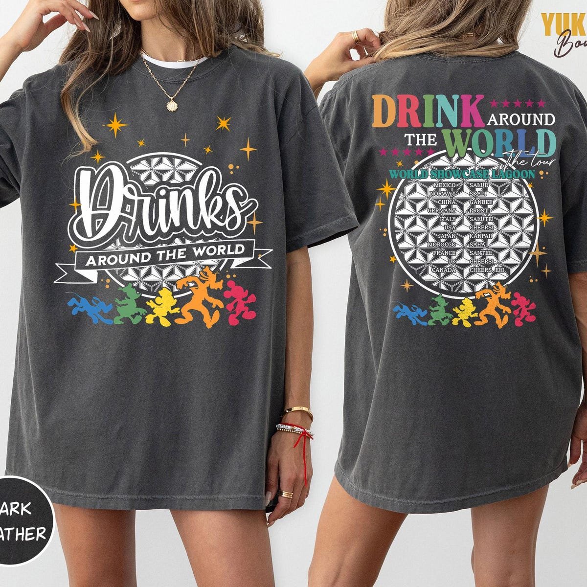 Epcot World Tour Shirts Vintage Disney Family Matching Tees
