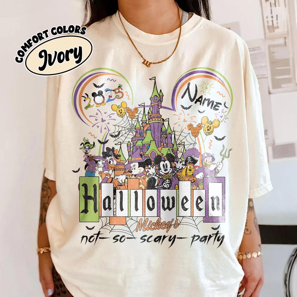 Halloween 2025 Retro Disney Mickey Shirt Spooky Family Trip Tee