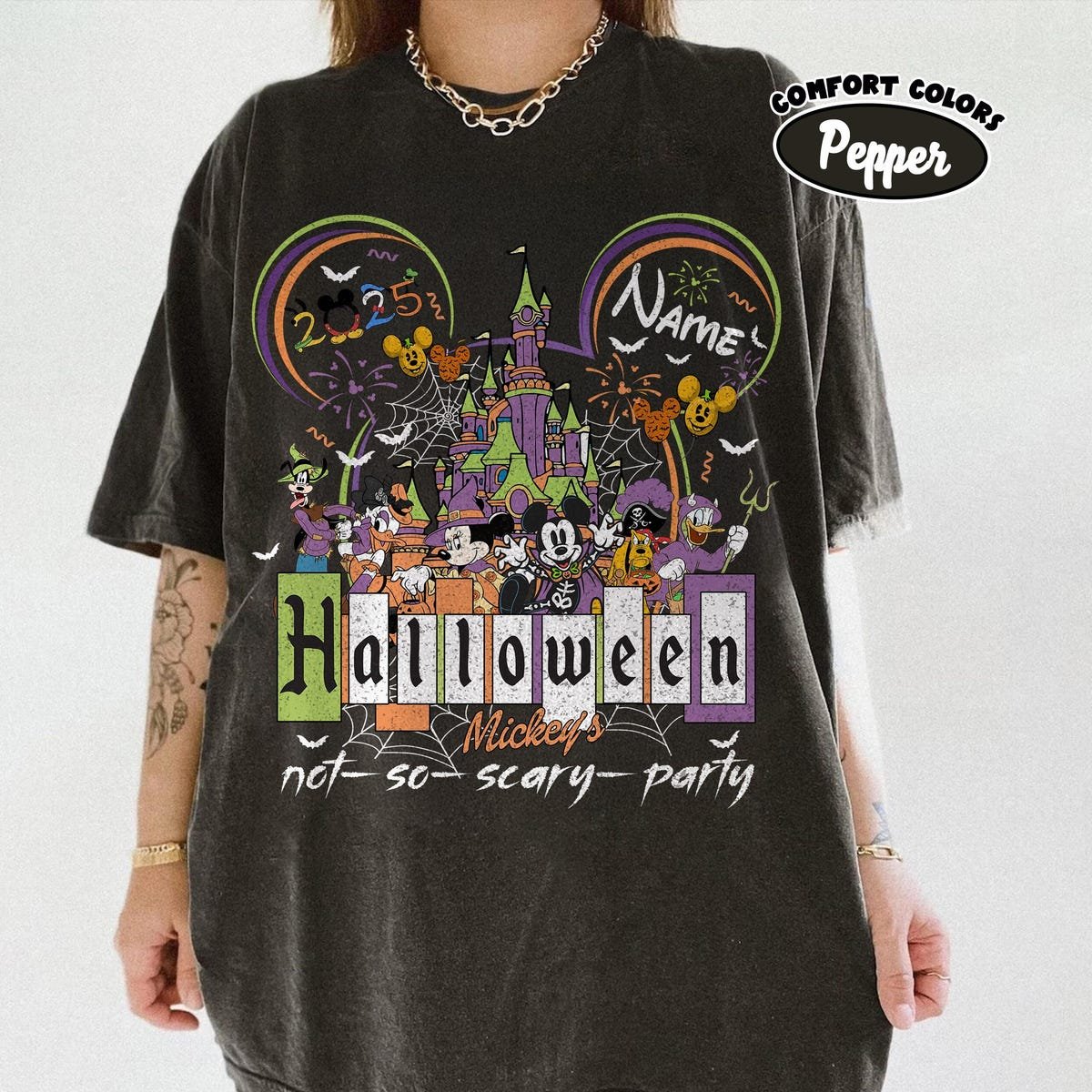 Halloween 2025 Retro Disney Mickey Shirt Spooky Family Trip Tee
