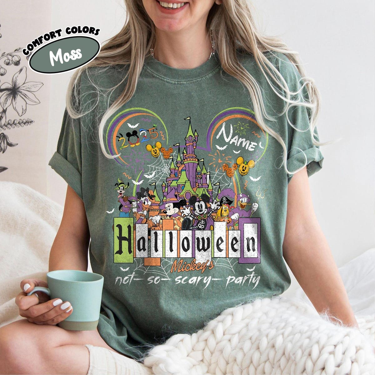 Halloween 2025 Retro Disney Mickey Shirt Spooky Family Trip Tee