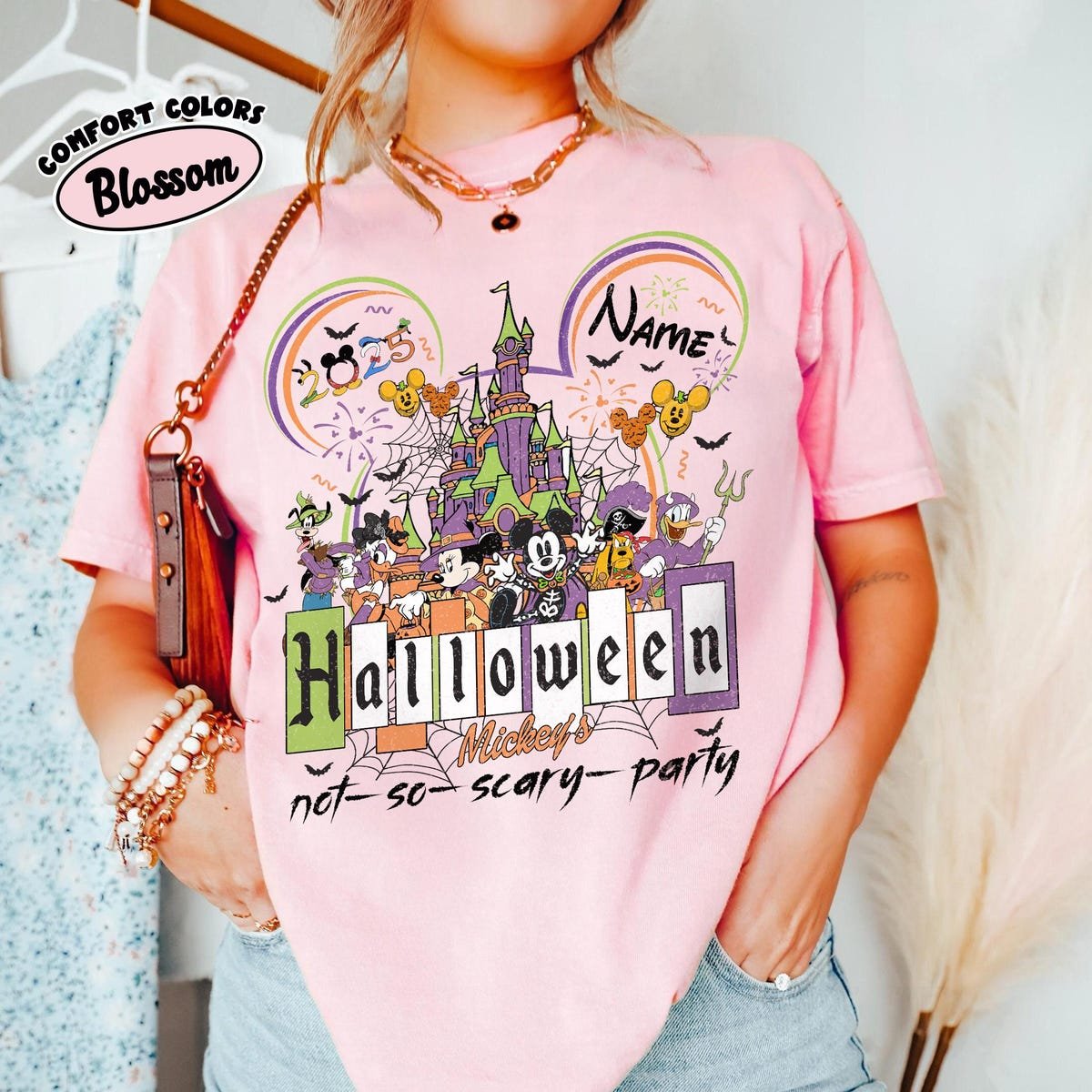 Halloween 2025 Retro Disney Mickey Shirt Spooky Family Trip Tee