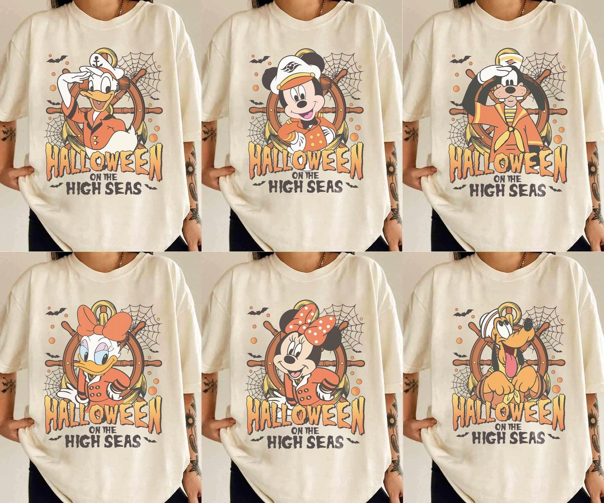 Halloween Disney Cruise Shirts Mickey and Friends Family Trip 2025