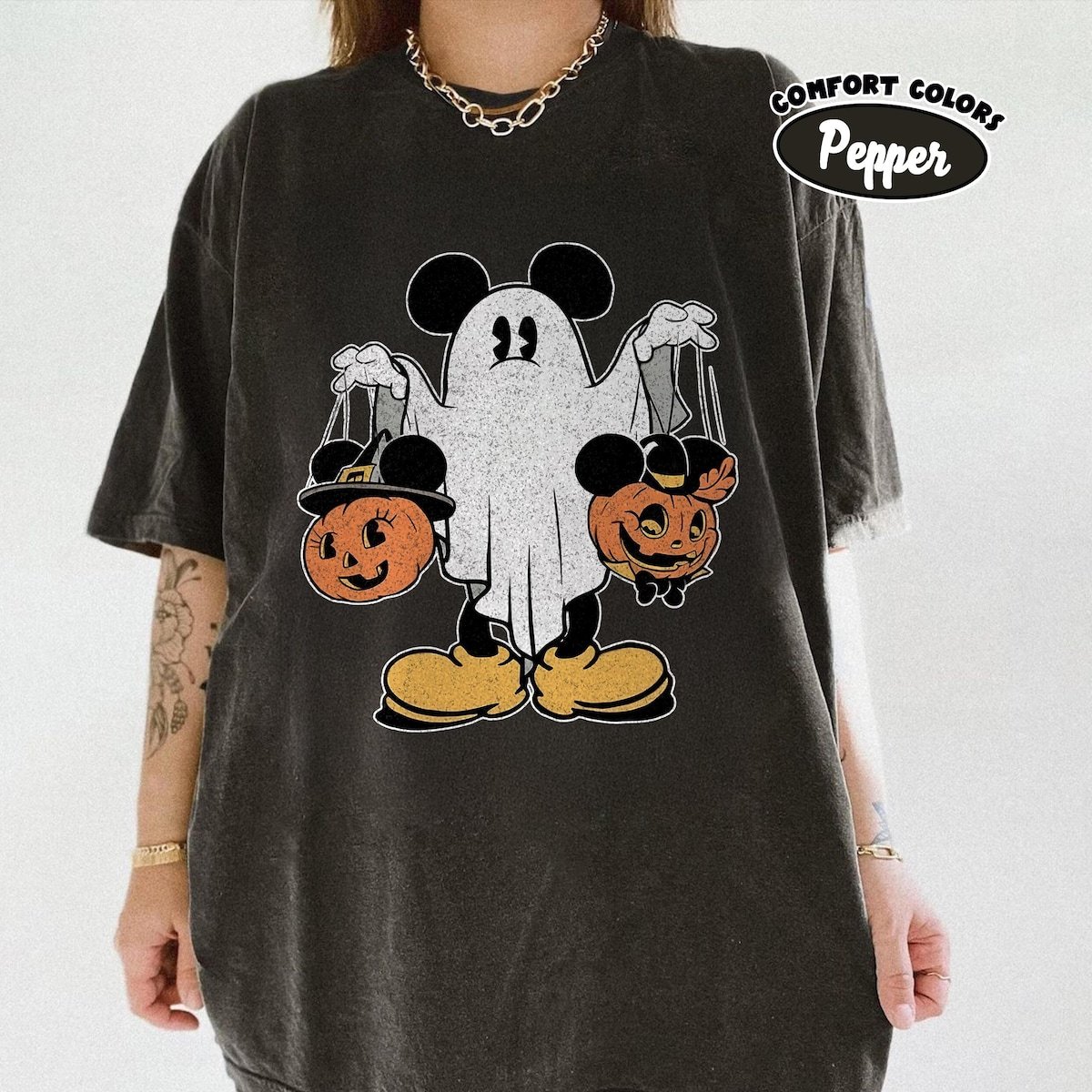 Halloween Mickey Shirts Disney Pumpkin Tees Family Trick or Treat 2025