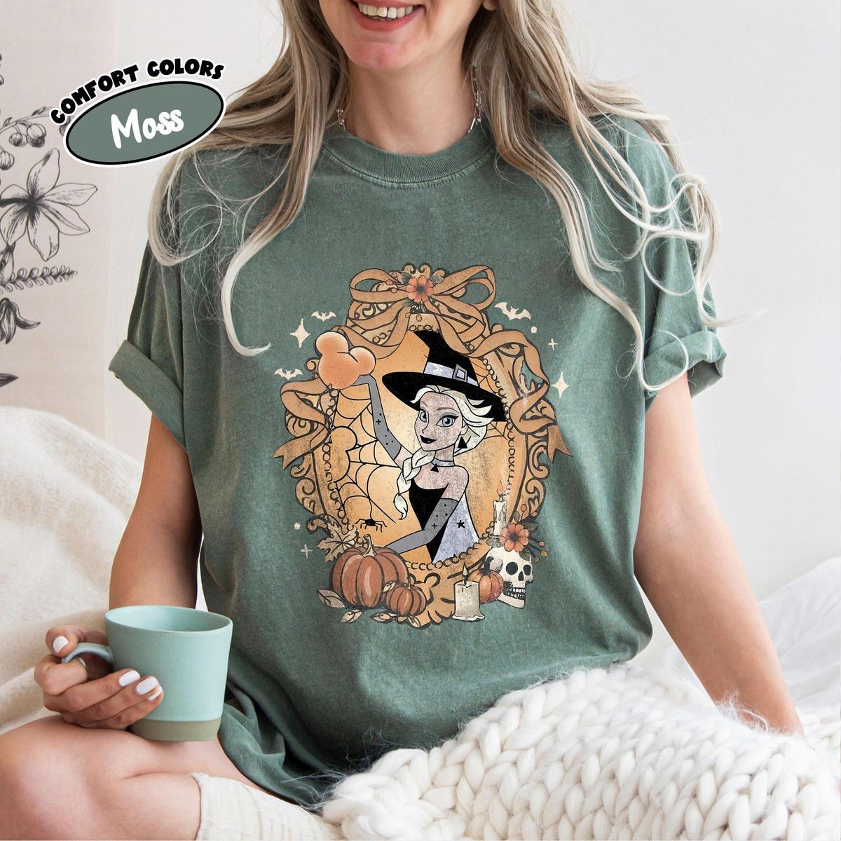 Halloween Princess Character Shirts Disney Tee Cinderella Snow White Rapunzel