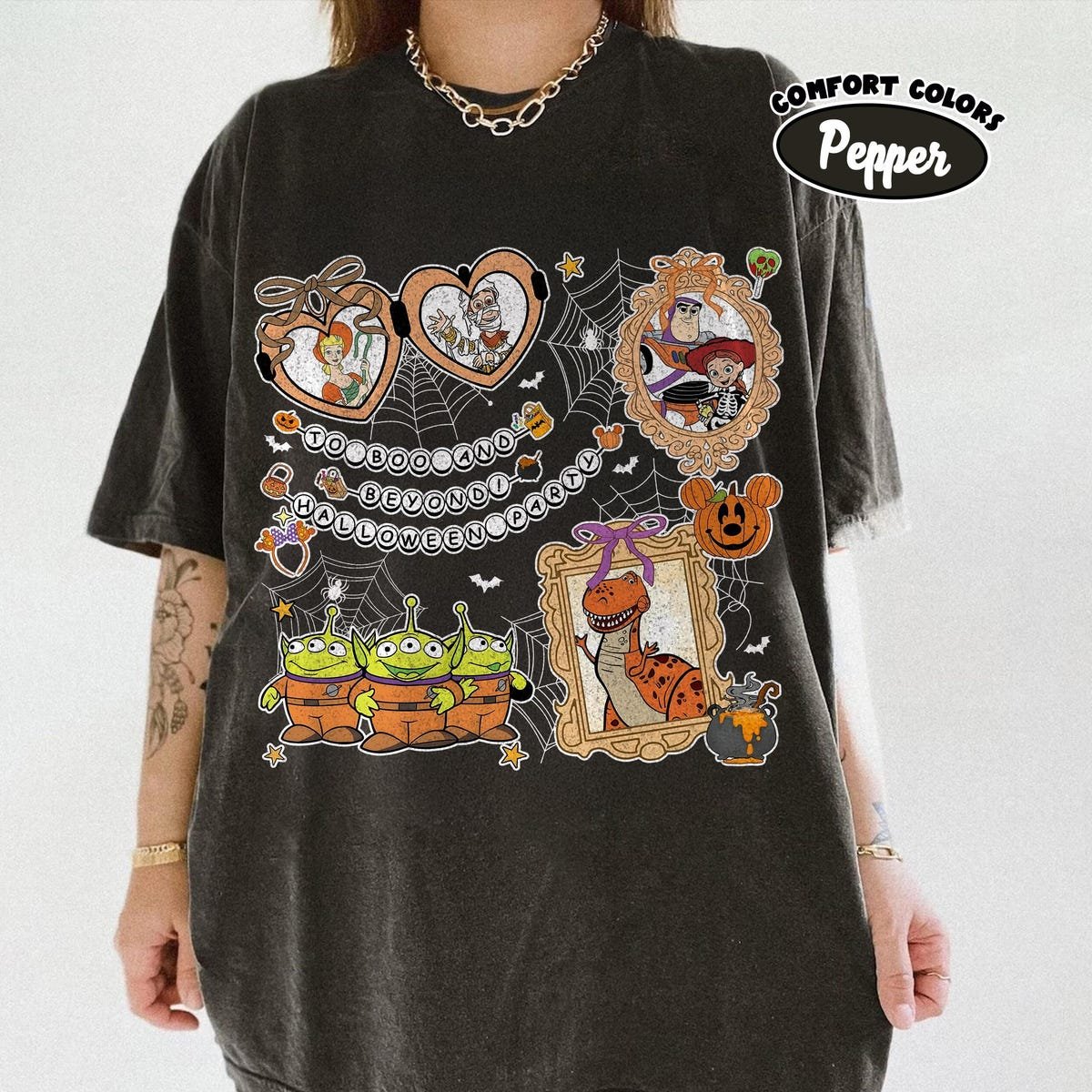 Halloween Shirt Retro Toy Story Tee Cute Kids Pumpkin Shirt 2025