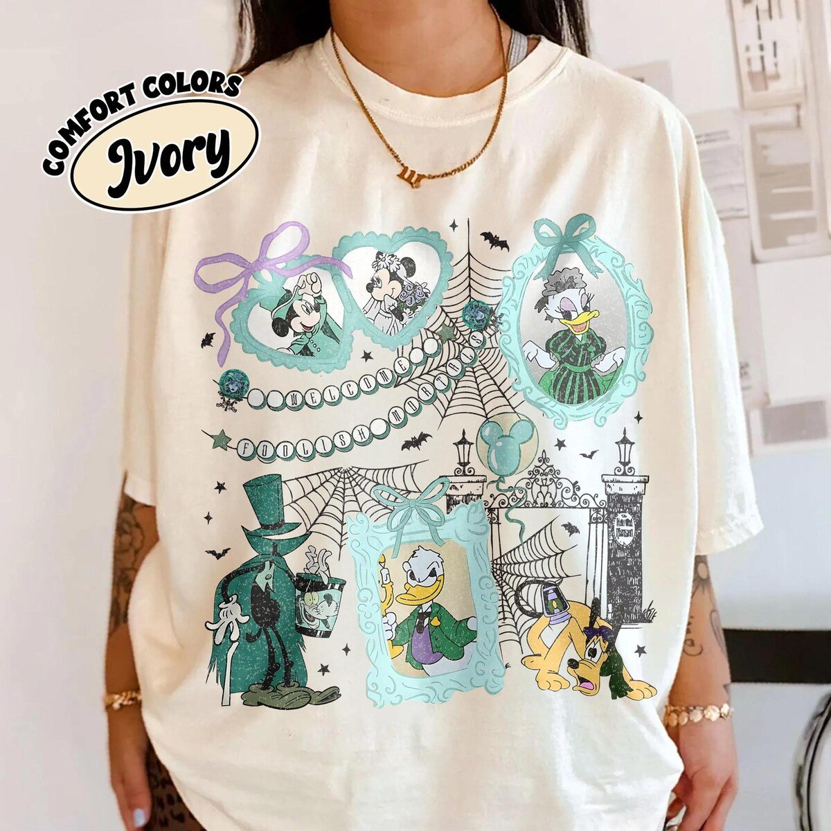 Haunted Mansion Disney Shirt Mickey Friends Halloween Tee 2025