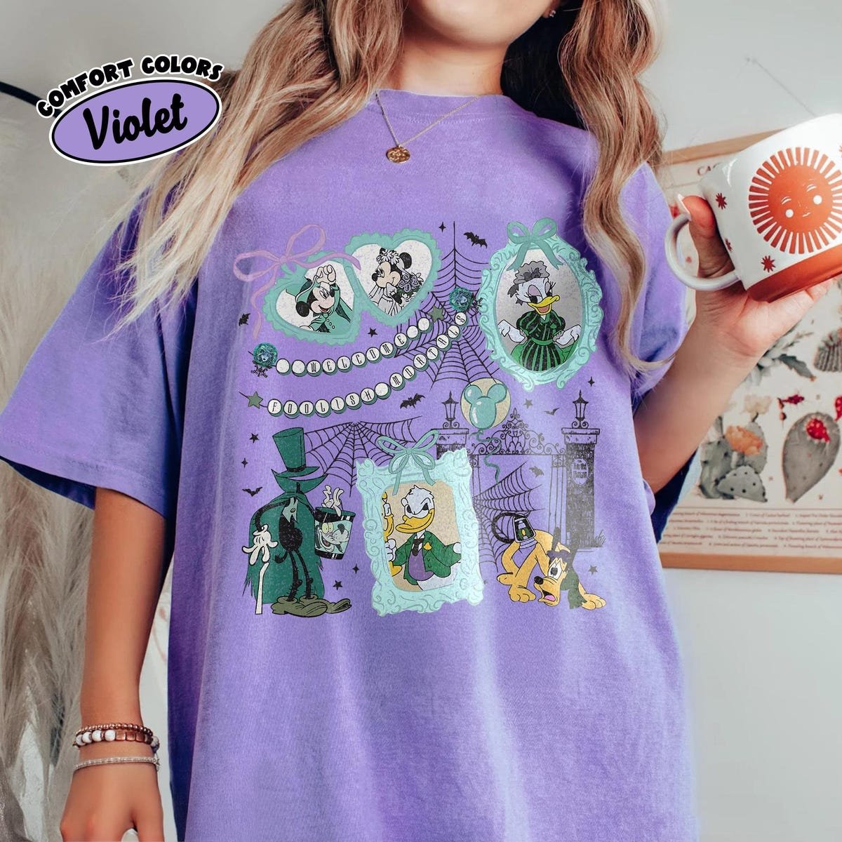 Haunted Mansion Disney Shirt Mickey Friends Halloween Tee 2025