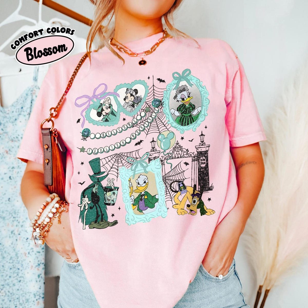 Haunted Mansion Disney Shirt Mickey Friends Halloween Tee 2025