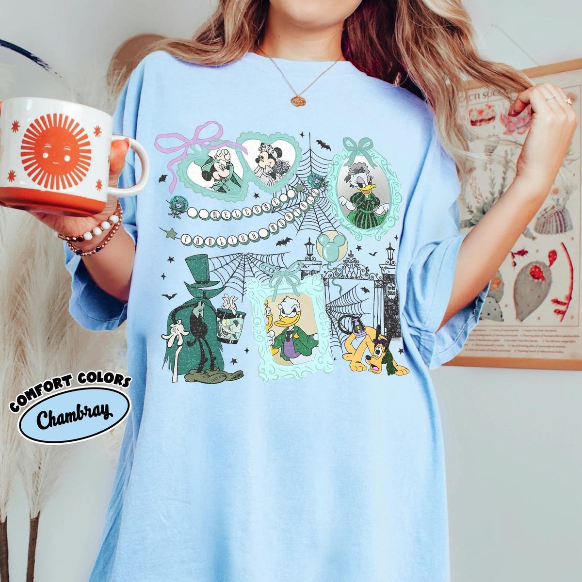 Haunted Mansion Disney Shirt Mickey Friends Halloween Tee 2025