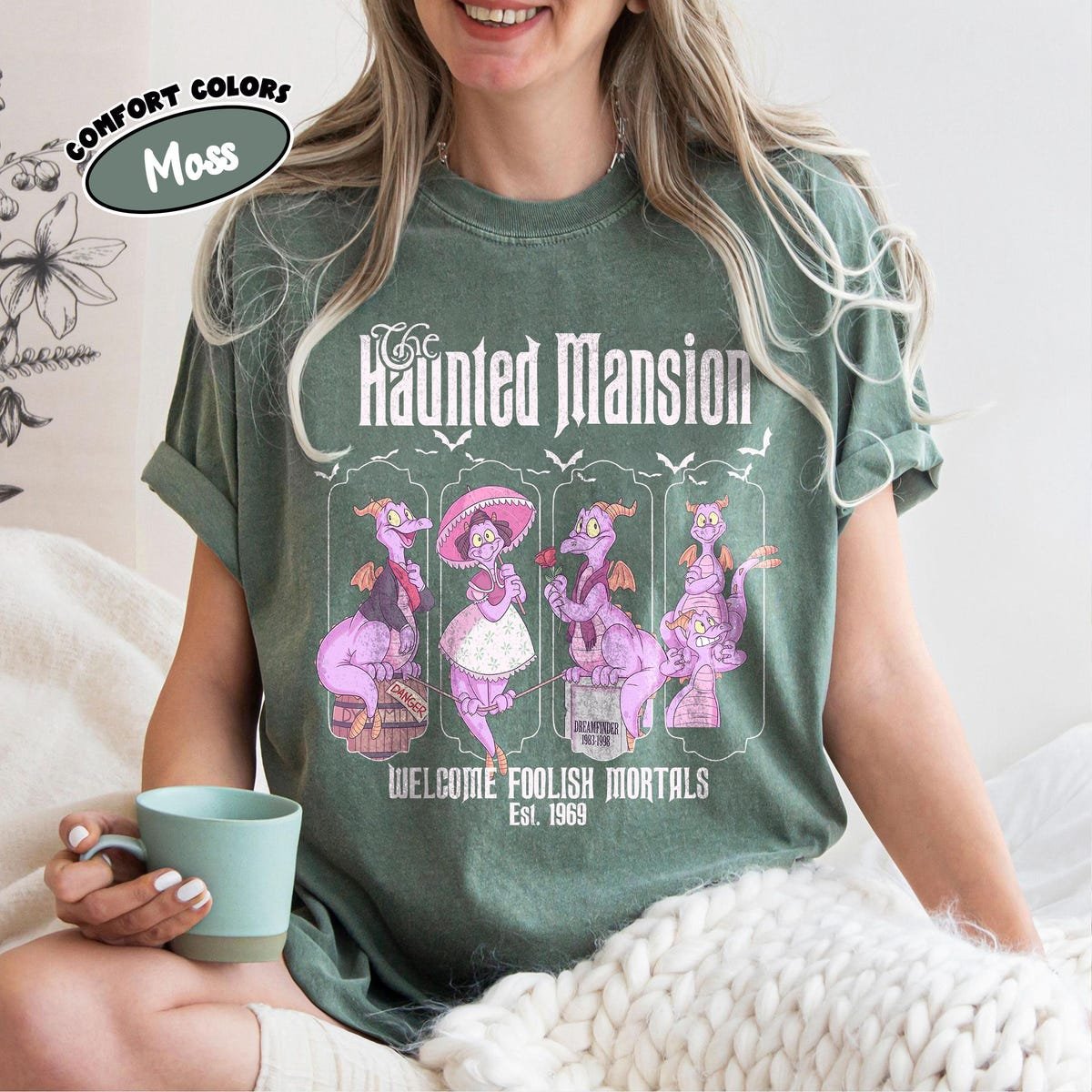 Haunted Mansion Figment Shirt Disney Halloween Tee Epcot Party Apparel