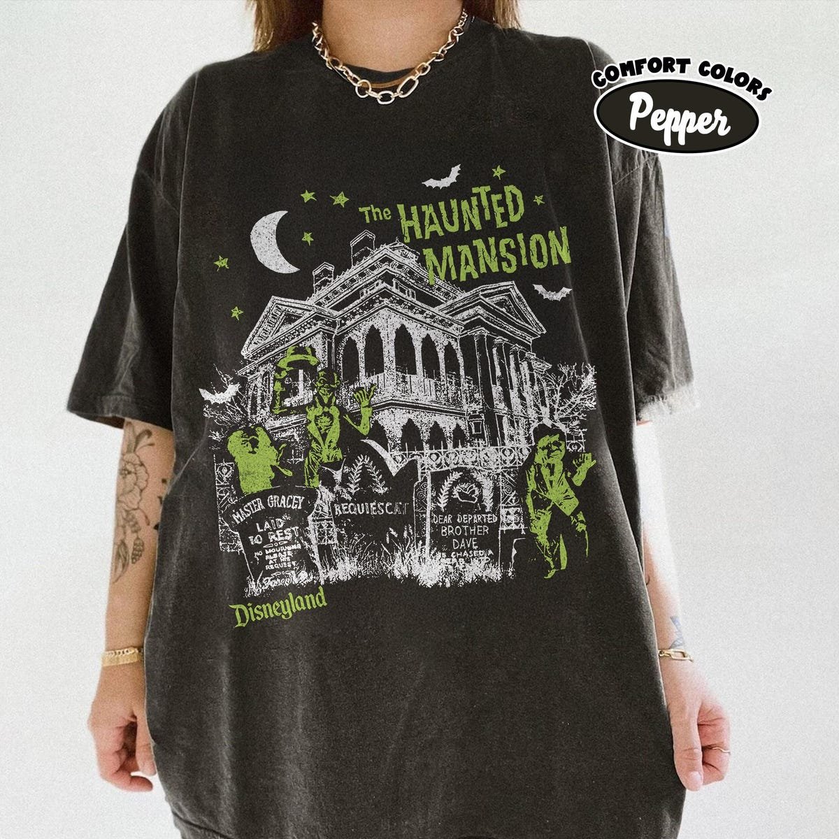 Haunted Mansion Shirt Vintage Disney Halloween Tee Ghost Host Design