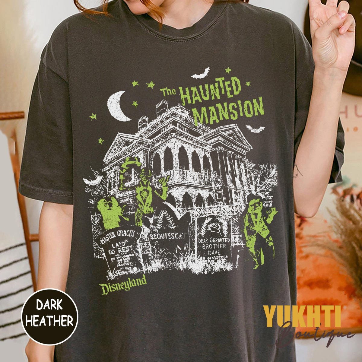 Haunted Mansion Shirt Vintage Disney Halloween Tee Ghost Host Design
