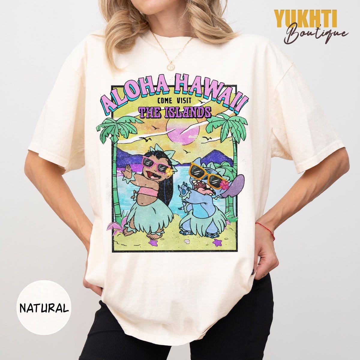 Hawaii Lilo and Stitch Shirt Cute Island Vacation Tee