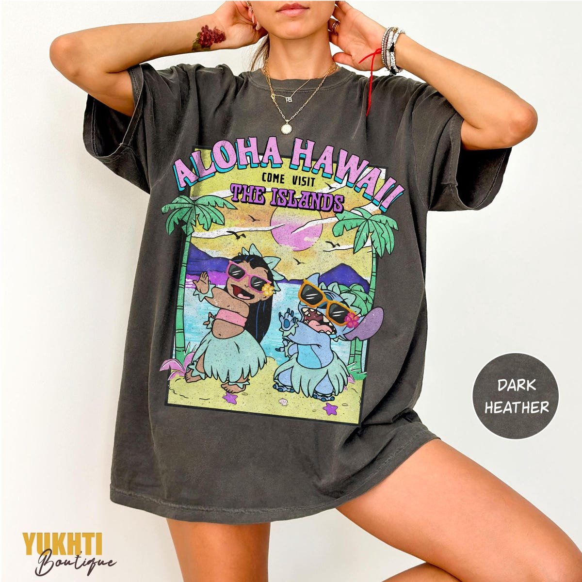 Hawaii Lilo and Stitch Shirt Cute Island Vacation Tee