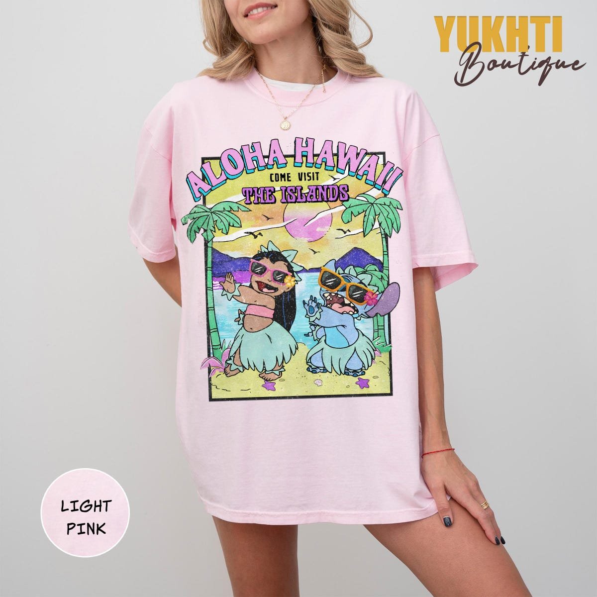 Hawaii Lilo and Stitch Shirt Cute Island Vacation Tee