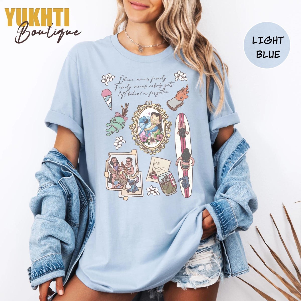 Lilo and Stitch Hawaiian Shirt Disney Family Tee Vacation Gift