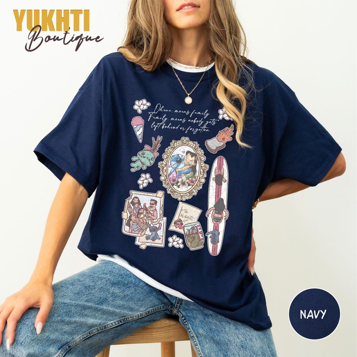 Lilo and Stitch Hawaiian Shirt Disney Family Tee Vacation Gift