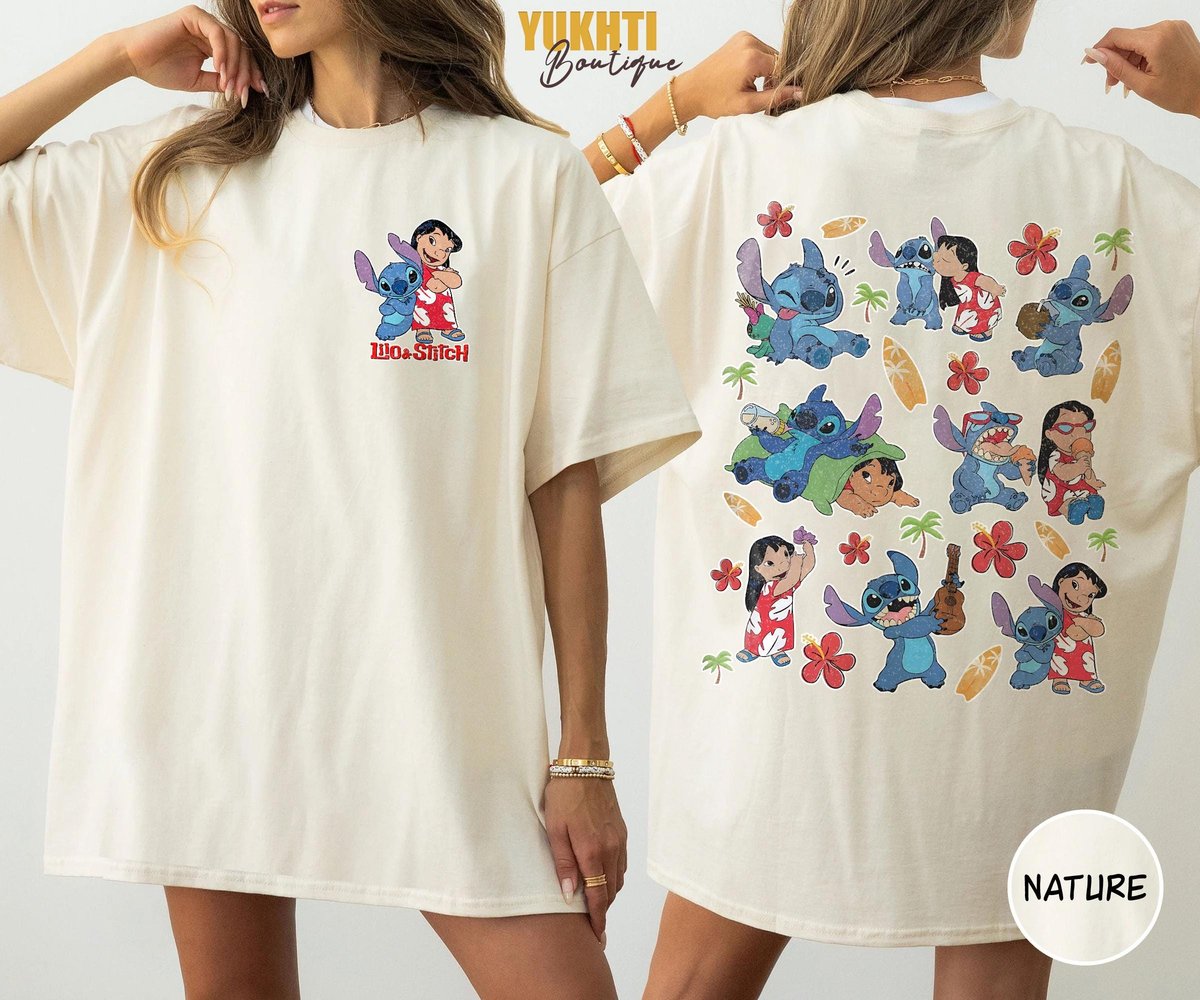 Lilo and Stitch Hawaiian Vacation Shirt Disney Family Tee