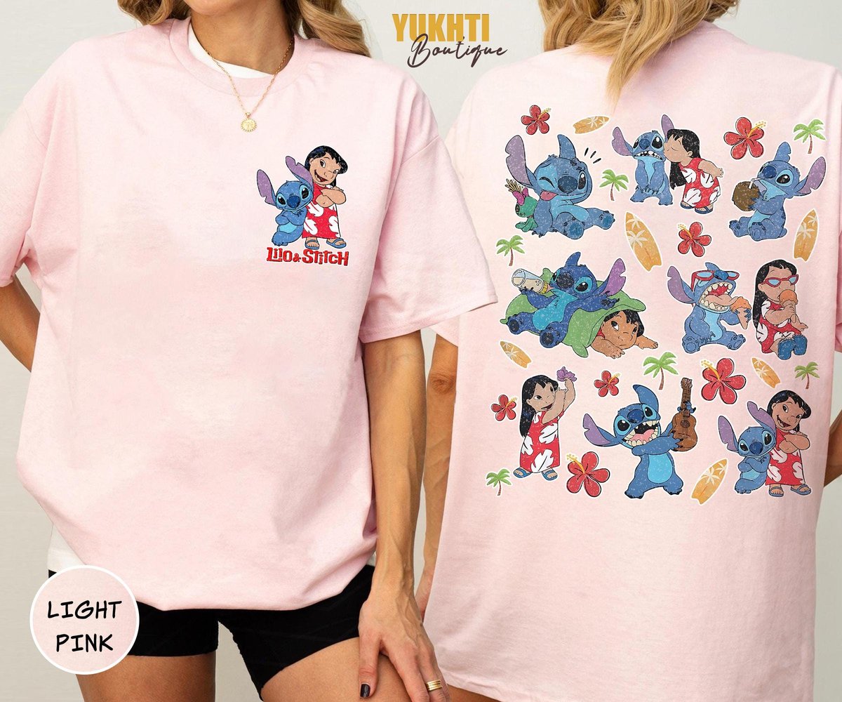 Lilo and Stitch Hawaiian Vacation Shirt Disney Family Tee