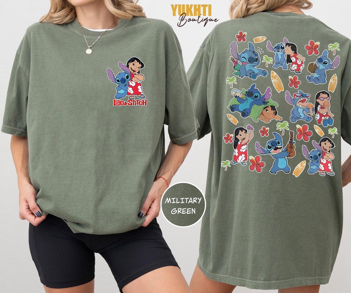 Lilo and Stitch Hawaiian Vacation Shirt Disney Family Tee