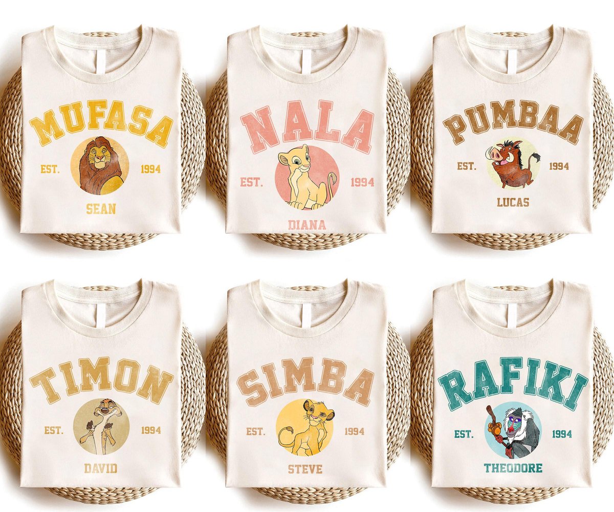Lion King Family Shirt Vintage Disney Safari Tee Hakuna Matata Design
