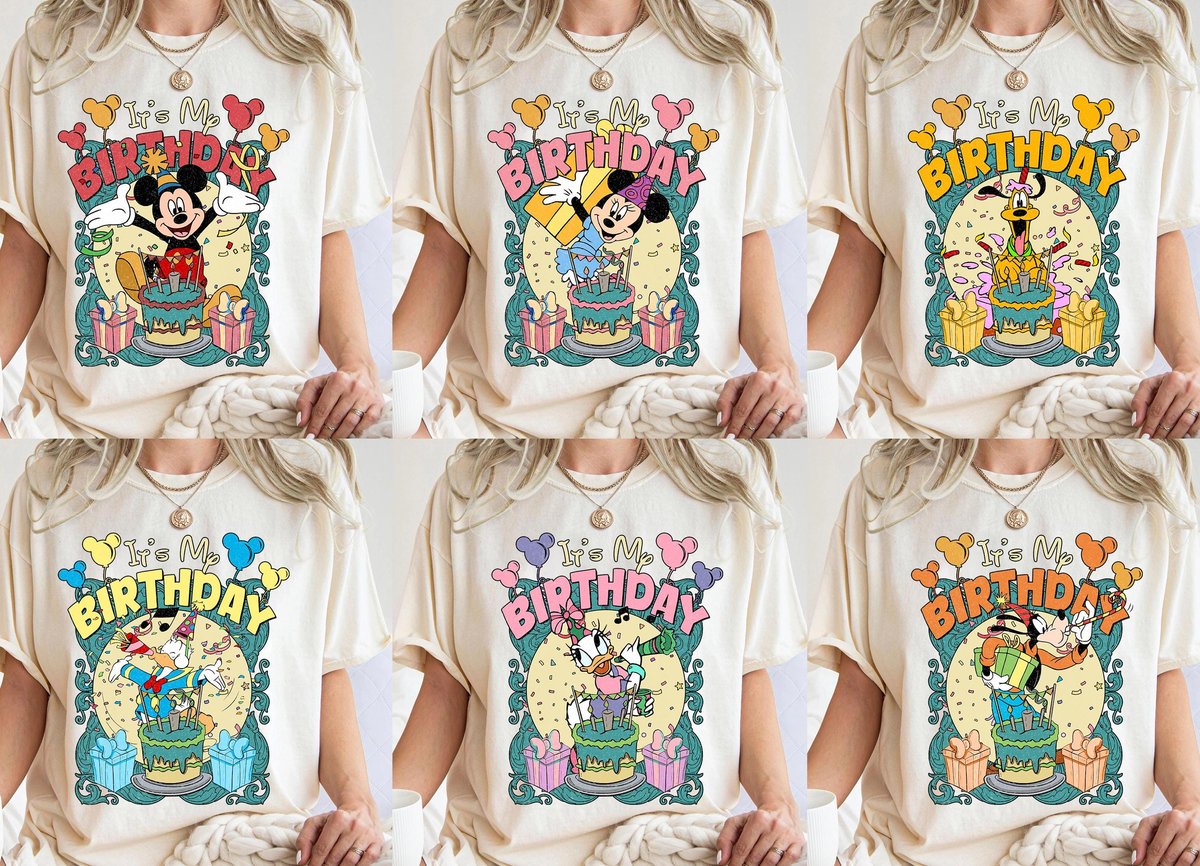 Mickey Birthday Shirt Disneyland Trip Disney Party Tee