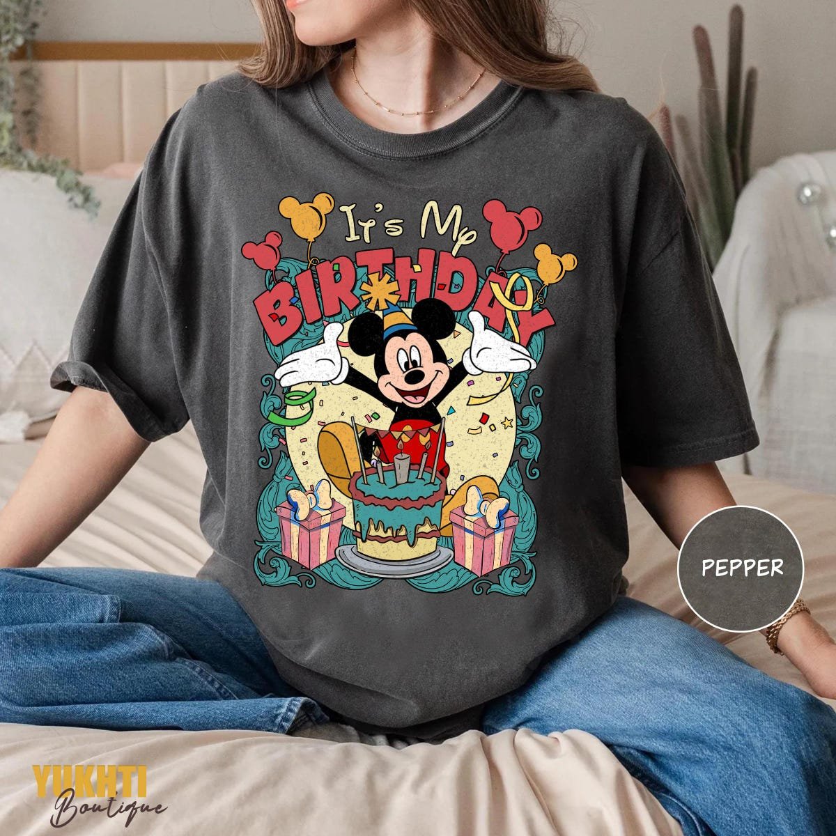 Mickey Birthday Shirt Disneyland Trip Disney Party Tee