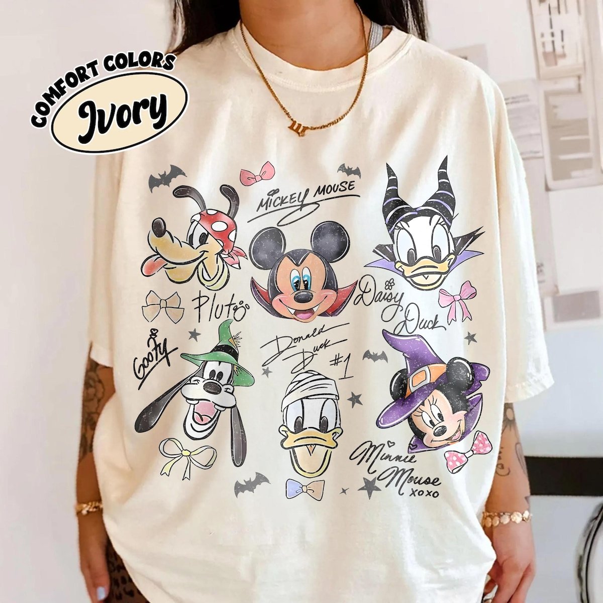 Mickey Halloween Shirt Comfort Colors Retro Disney Family Tee