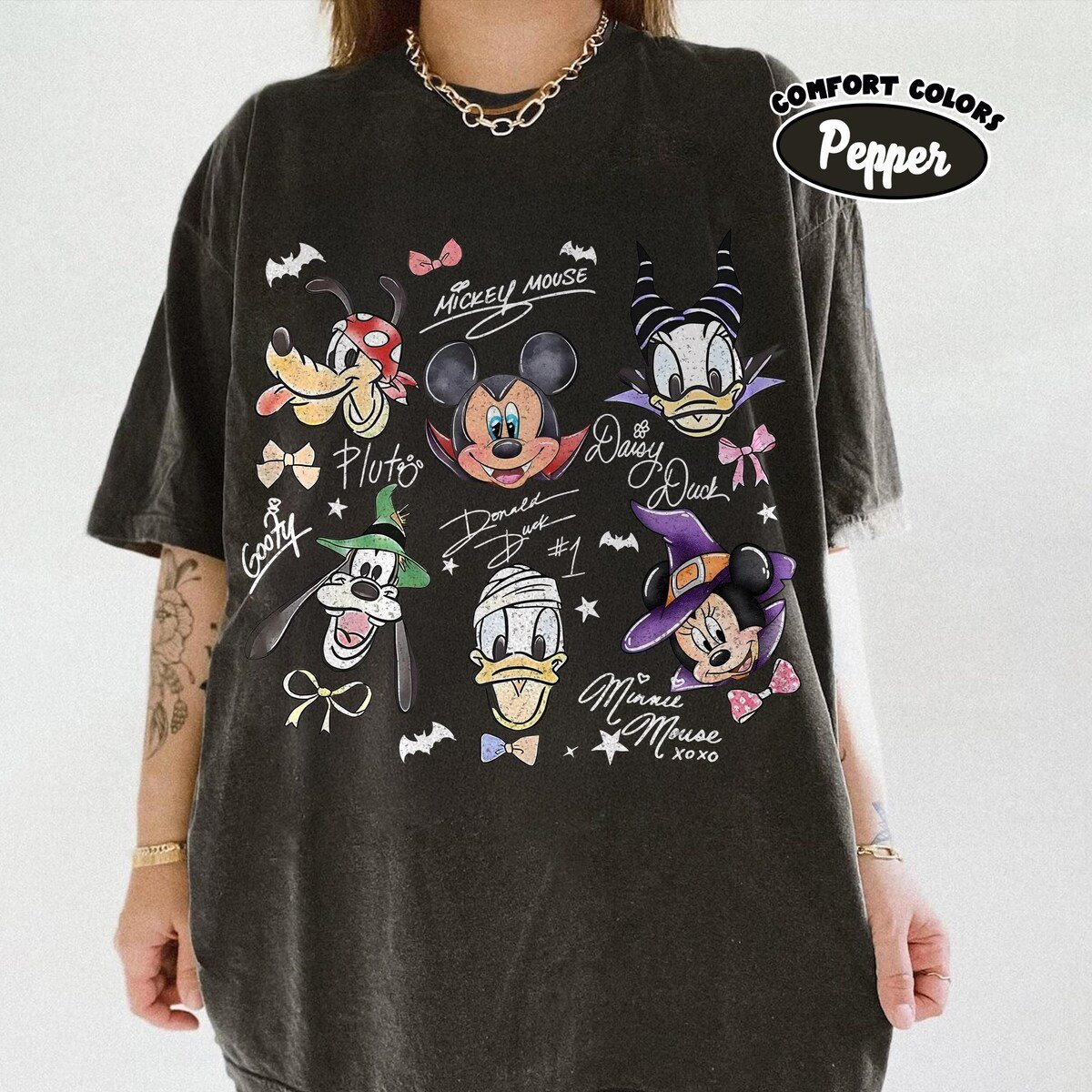 Mickey Halloween Shirt Comfort Colors Retro Disney Family Tee