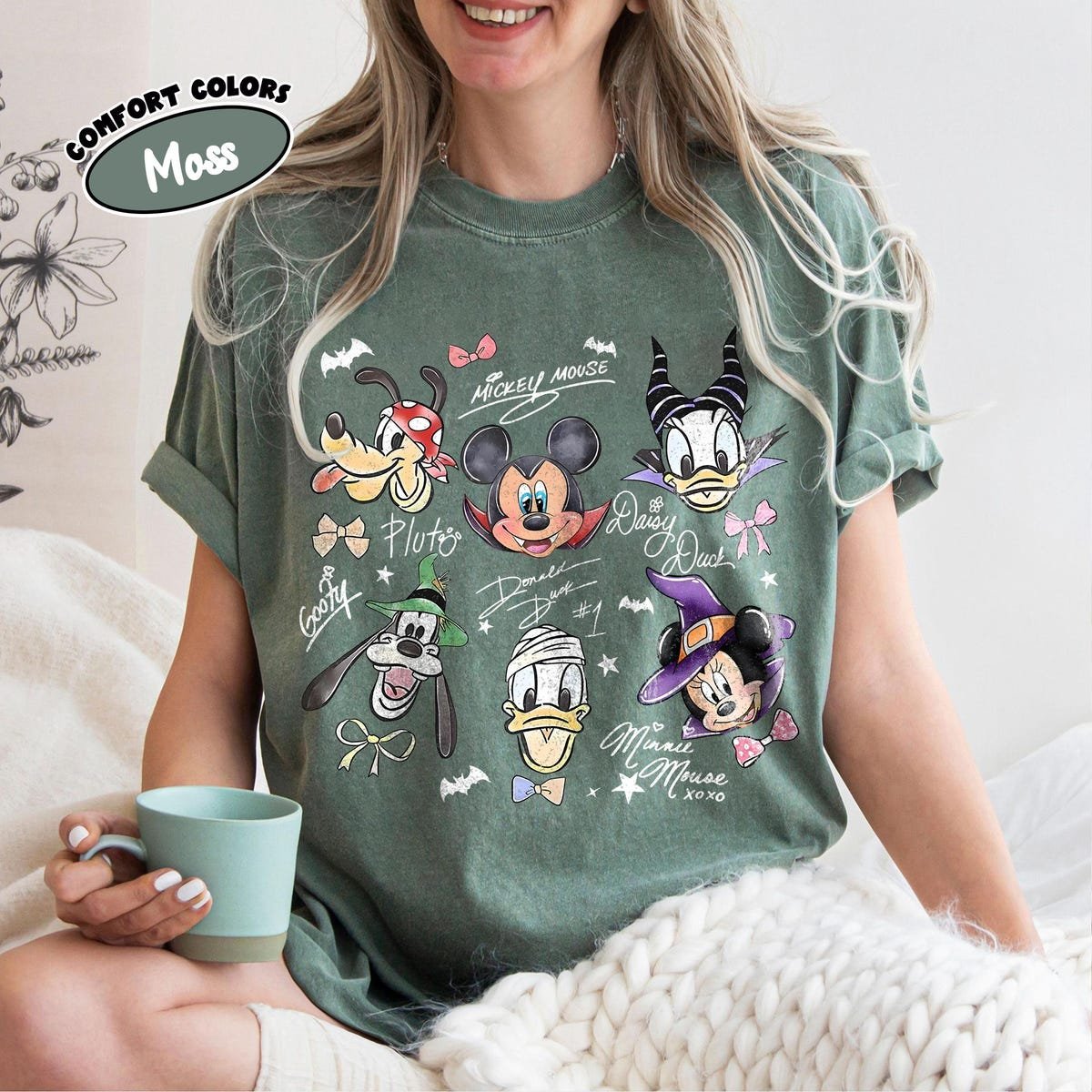 Mickey Halloween Shirt Comfort Colors Retro Disney Family Tee