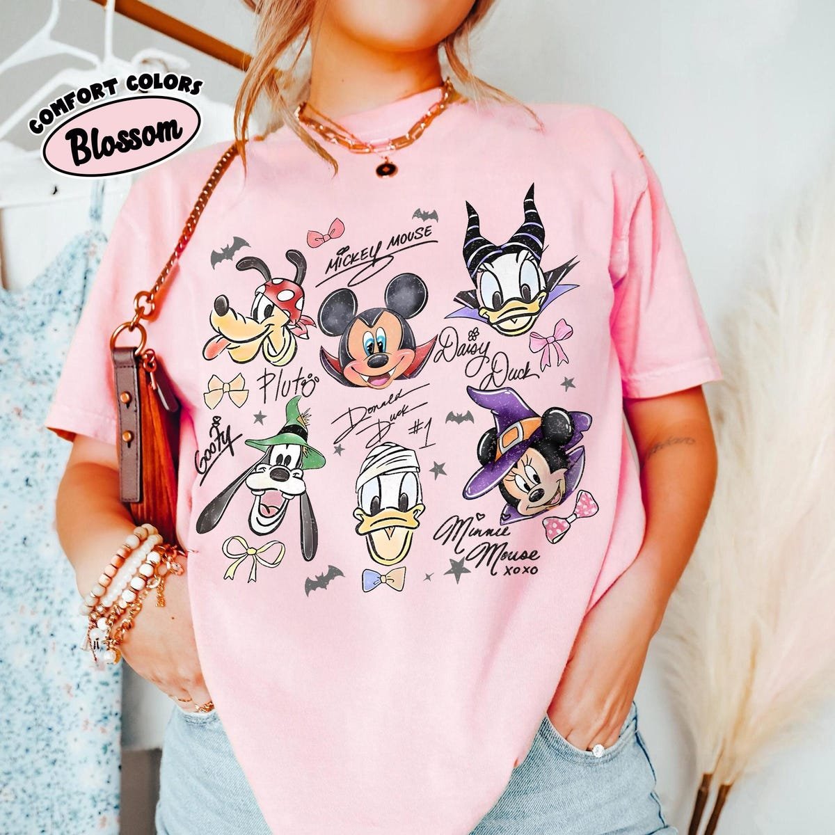 Mickey Halloween Shirt Comfort Colors Retro Disney Family Tee