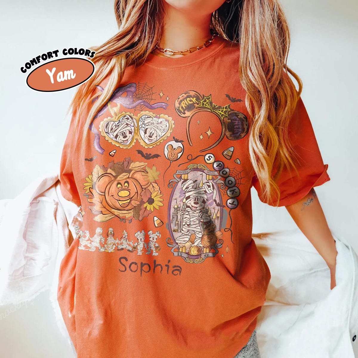Mickey Halloween Shirt Coquette Bow Disney Friends Spooky Tee
