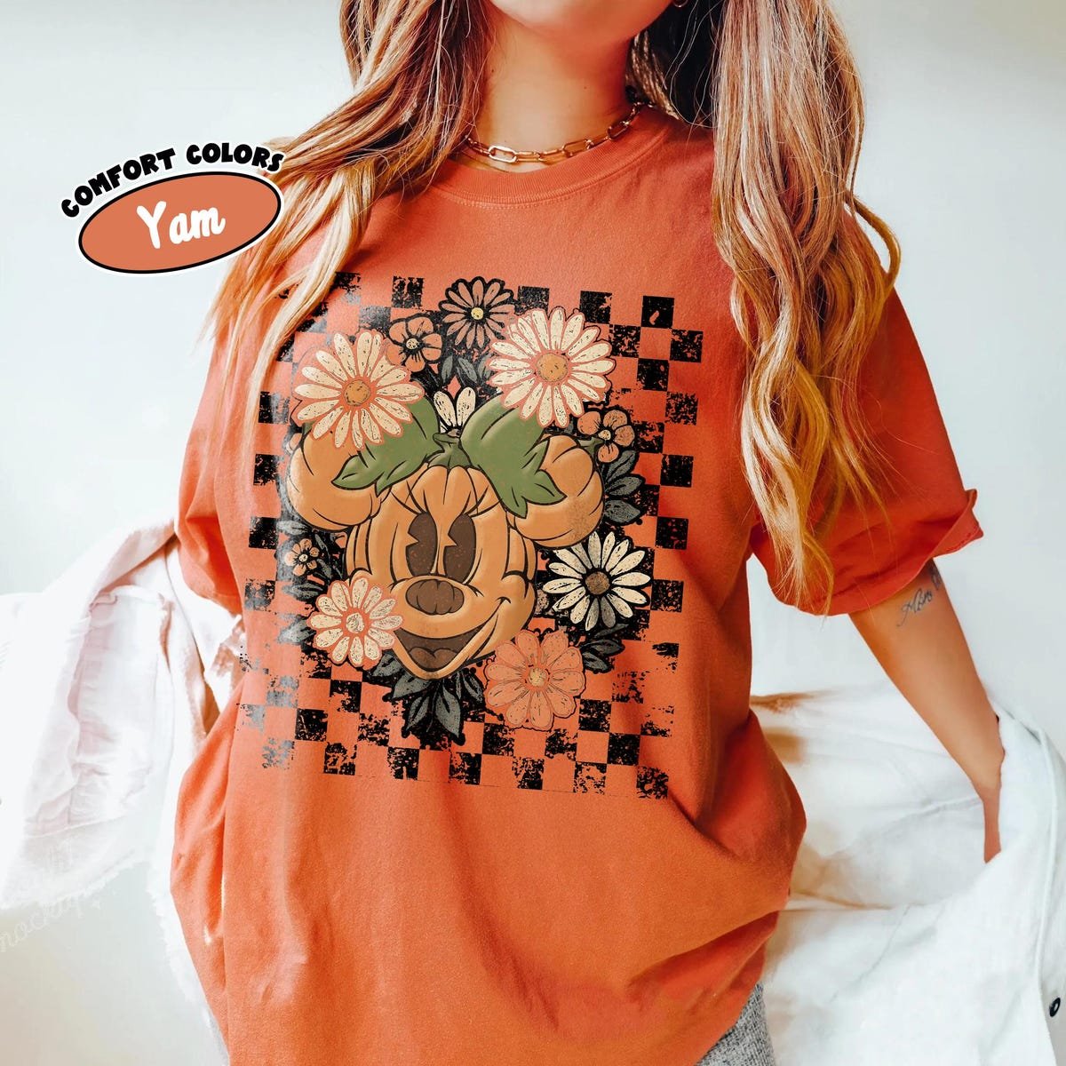 Mickey Minnie Pumpkin Shirt Disney Halloween Couples Tee 2025