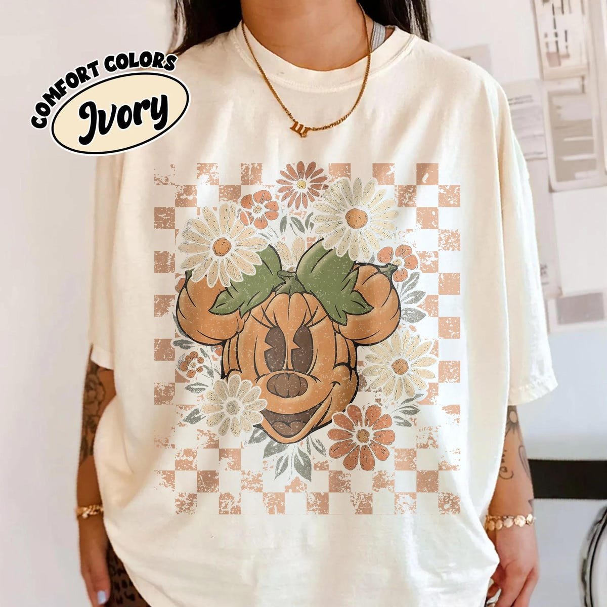 Mickey Minnie Pumpkin Shirt Disney Halloween Couples Tee 2025