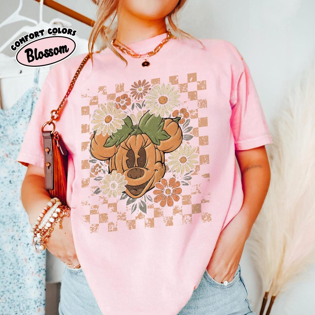 Mickey Minnie Pumpkin Shirt Disney Halloween Couples Tee 2025