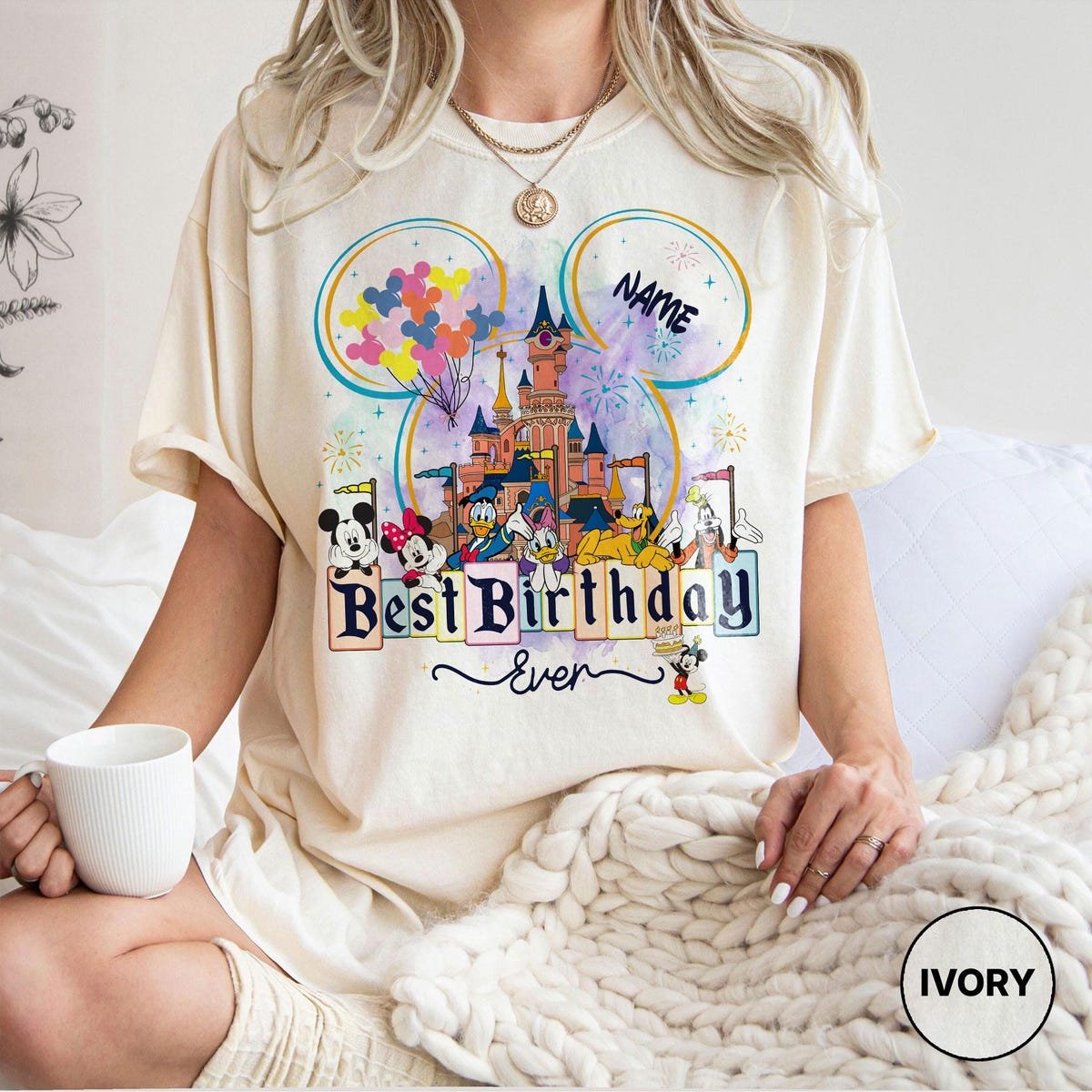 Mickey and Friends Birthday Shirt Custom Disney Family Trip Tee