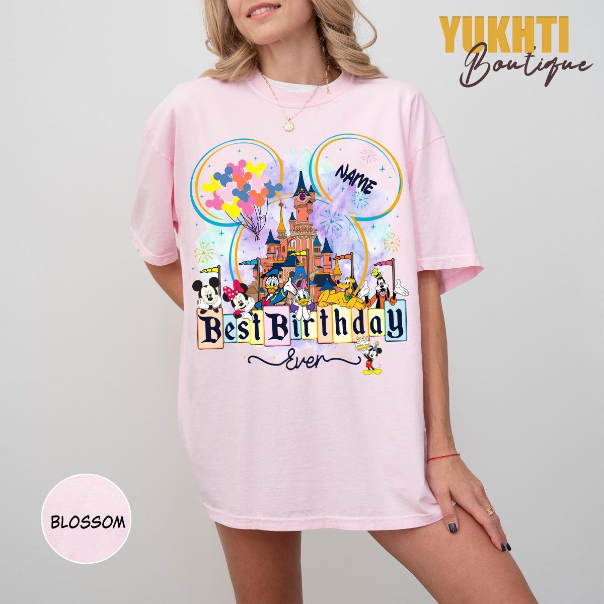 Mickey and Friends Birthday Shirt Custom Disney Family Trip Tee