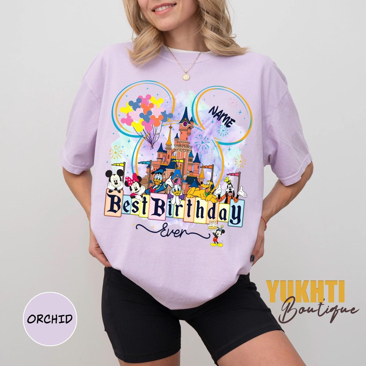 Mickey and Friends Birthday Shirt Custom Disney Family Trip Tee