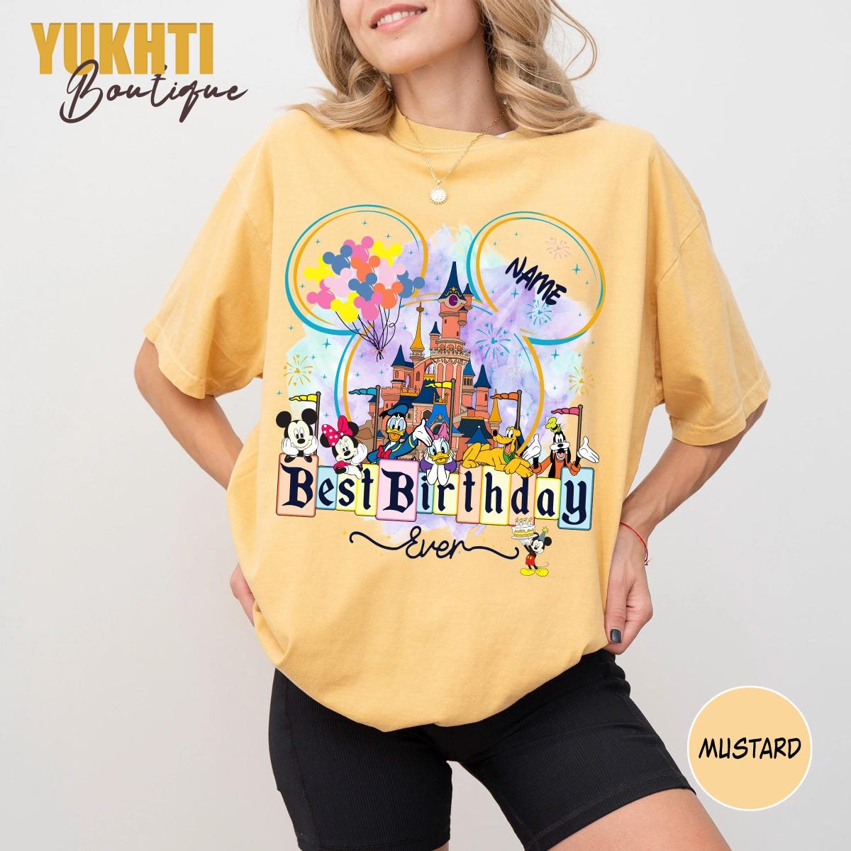 Mickey and Friends Birthday Shirt Custom Disney Family Trip Tee