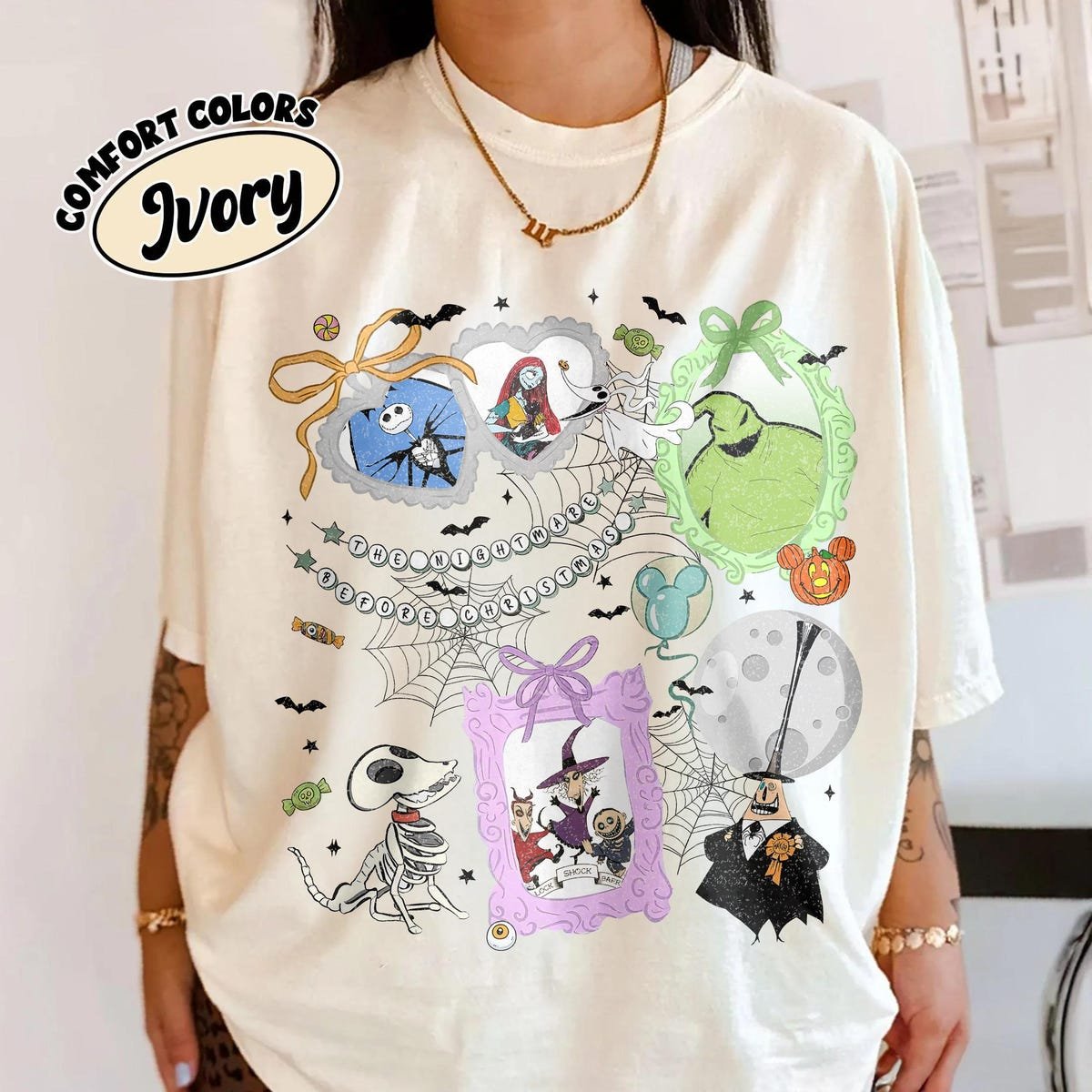 Nightmare Before Christmas Halloween Shirt Vintage Disney Tee