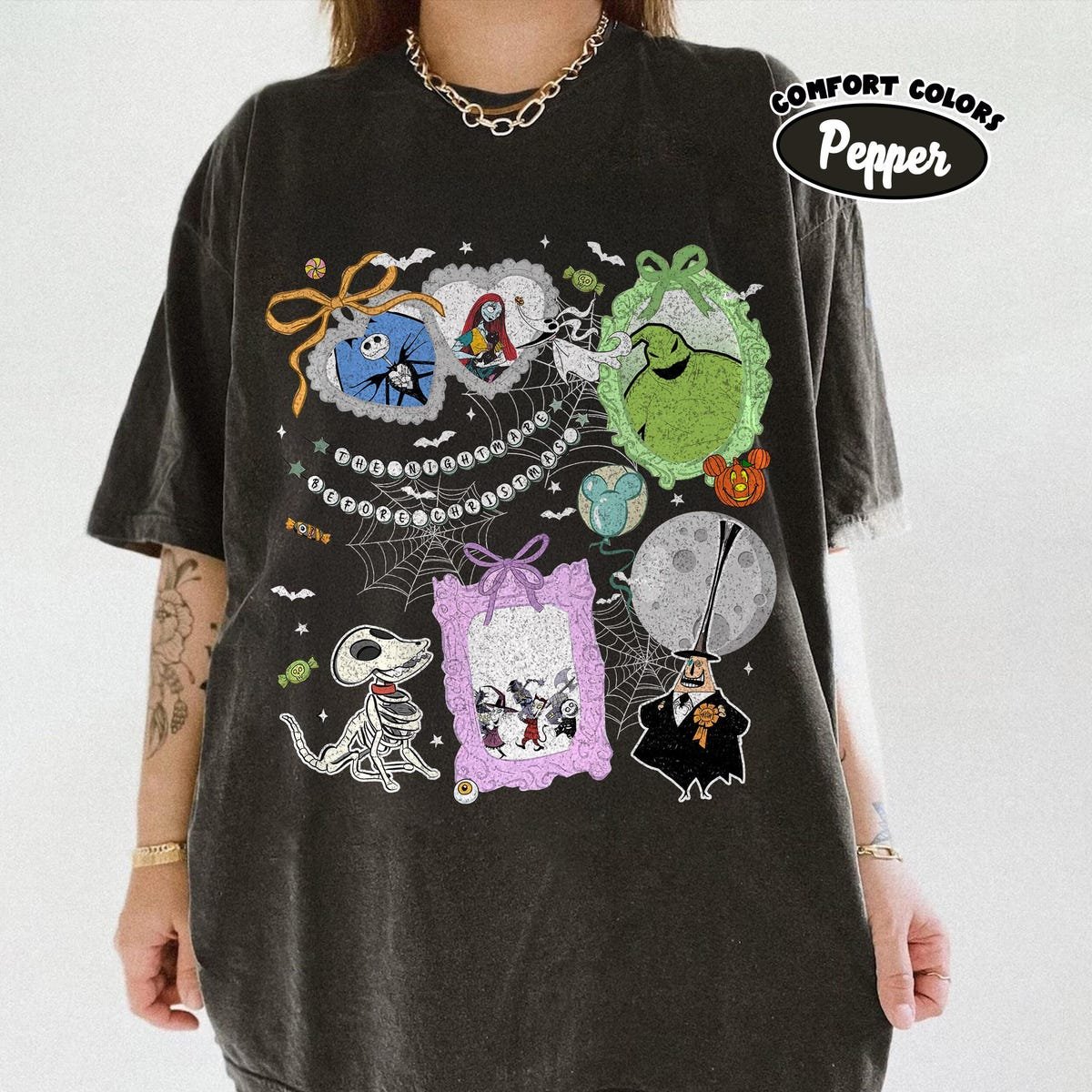 Nightmare Before Christmas Halloween Shirt Vintage Disney Tee
