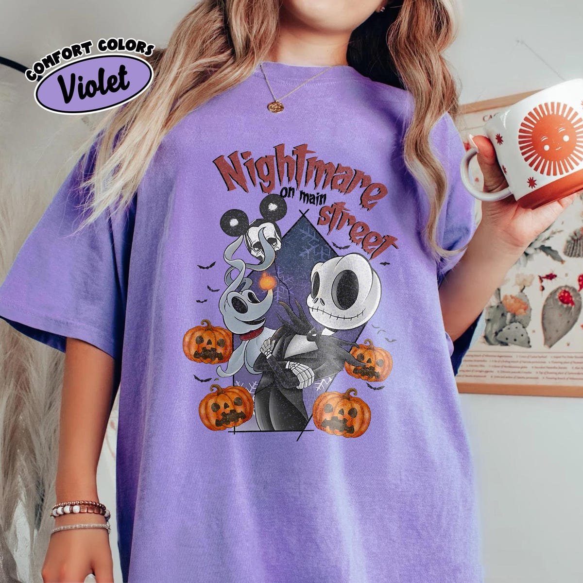 Nightmare Main Street Shirt Halloween Disney Tee Jack Skellington