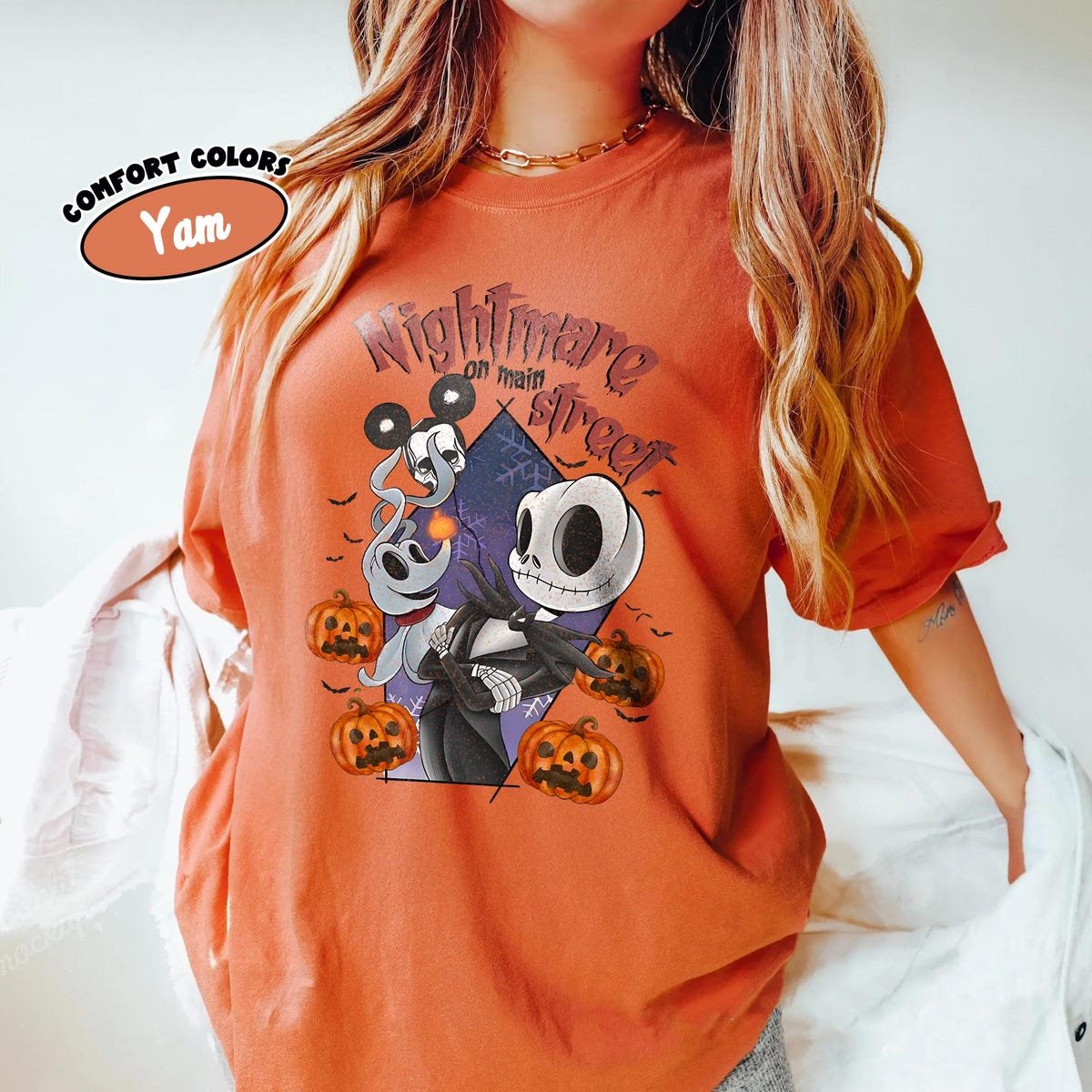 Nightmare Main Street Shirt Halloween Disney Tee Jack Skellington