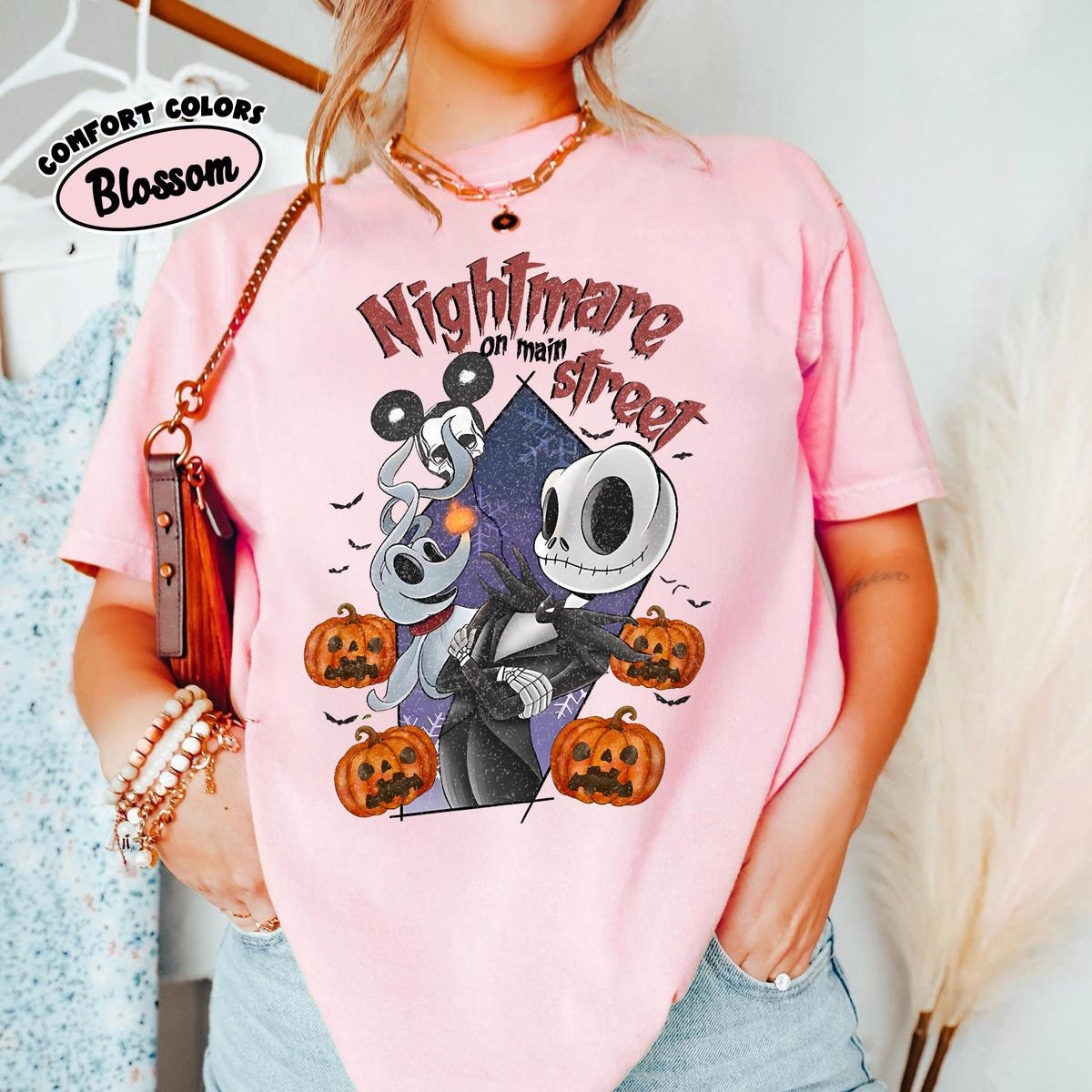 Nightmare Main Street Shirt Halloween Disney Tee Jack Skellington