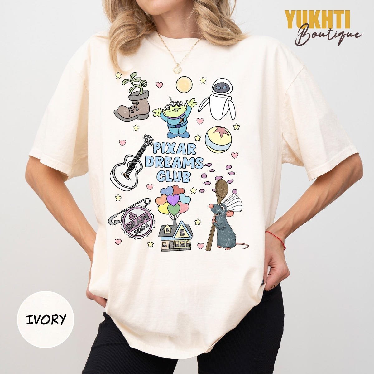 Pixar Characters Shirt Disney Trip Tee Pixar Dreams Club Comfort Colors