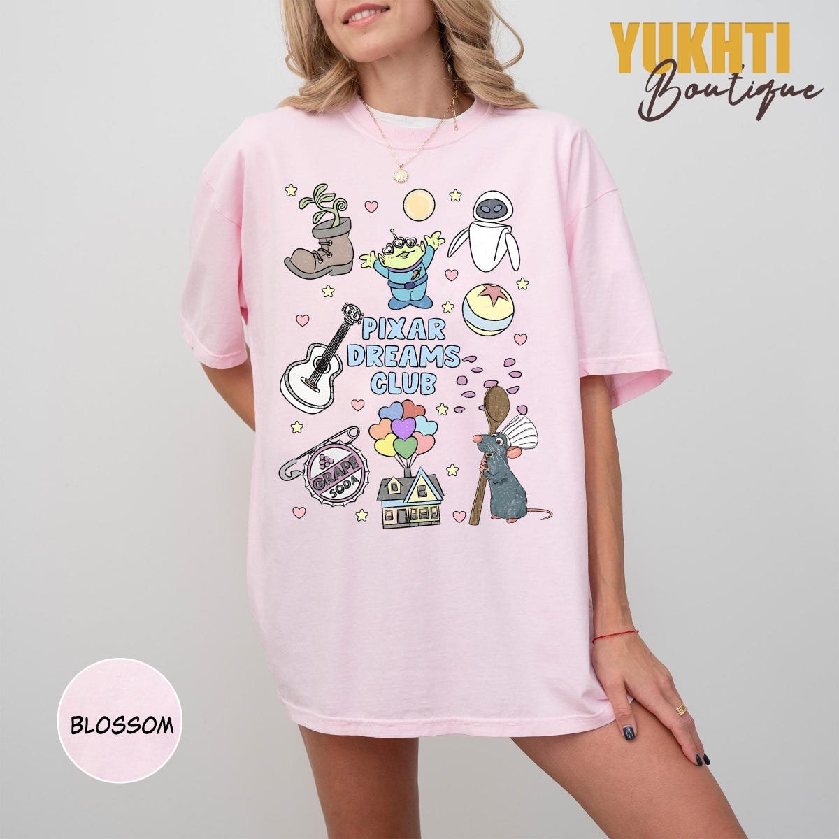 Pixar Characters Shirt Disney Trip Tee Pixar Dreams Club Comfort Colors