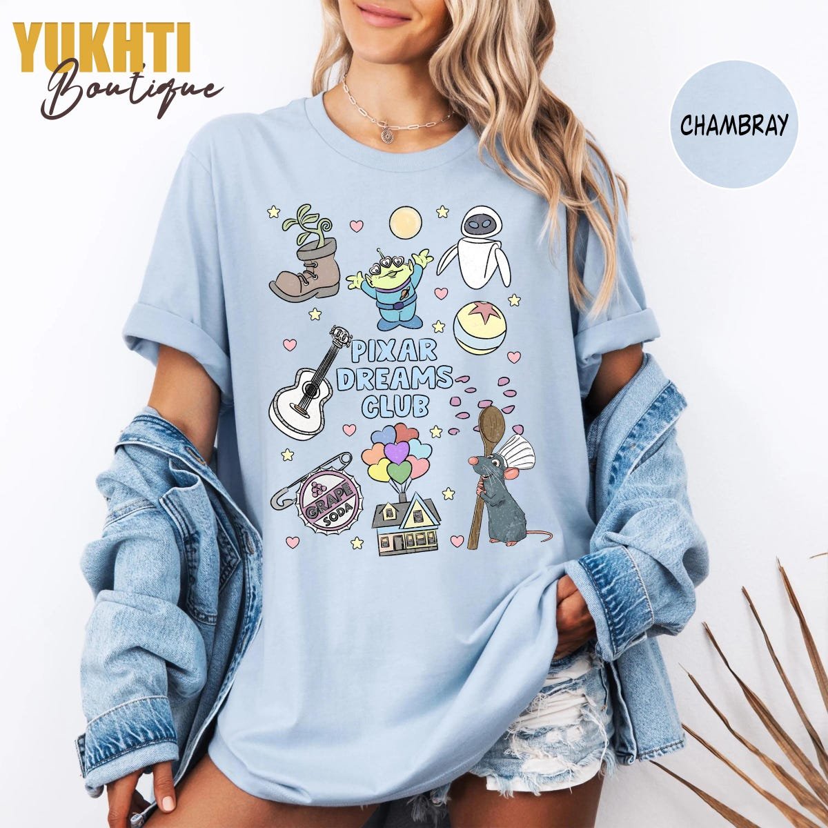 Pixar Characters Shirt Disney Trip Tee Pixar Dreams Club Comfort Colors